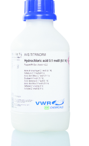 Hydrochloric acid 0.1 mol/l (0.1 N), AVS TITRINORM Reag. Ph. Eur. volumetric solution 2.5L