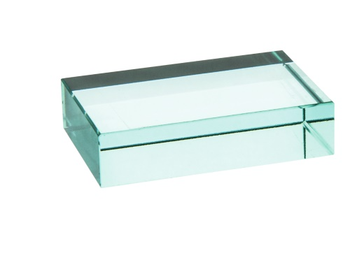 Prism Clear Glass Rectangular Block 75x50x12mm