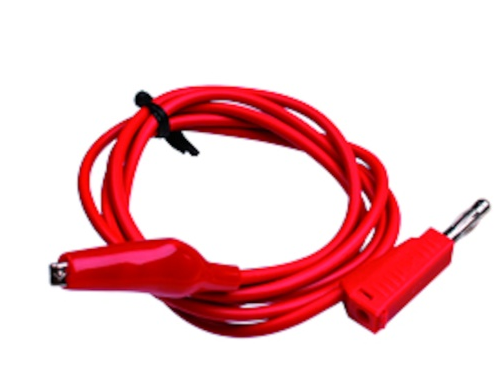Lead red 320mm 2mm to croc clip